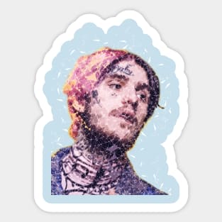 lil Peep Low Poly Sticker